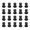 JNNJ Pack of 20 Motorcycle Windscreen Nuts, M5 Rubber Well-Nuts,