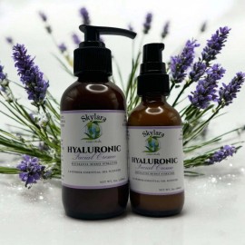 Skylara Essentials Hyaluronic Acid Face Creme with Organic Lavender Essential Oil - 4oz