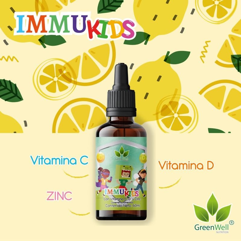 Immu Kids Jarabe Sabor Cereza 60ml - Greenwell