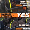 Autofonder Vehicle Wheel Chock Tie Down kit 4500lb Break Strength-4