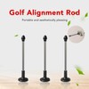 Golf Alignment Rod Stainless Steel Retractable Magnetic Club Alignment Stick