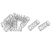 sourcingmap Compression Spring,304 Stainless Steel,4mm OD,0.4mm Wire Size,10mm Free Length,Silver