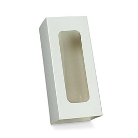 Paper Mart White Macaron Window Box Sleeve | Quantity: 25