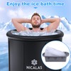 Ice Block Mold for Ice Bath,6 Pack 15lbs Large Ice