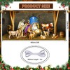 Ratoyal Christmas Nativity Garage Door Banner 16 x 7 ft,