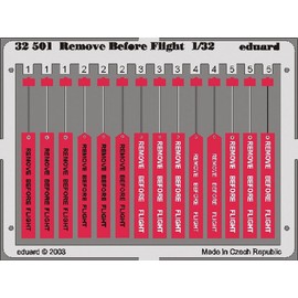 Eduard Accessories – 32501 Model-Making Accessory Remove Before Flight