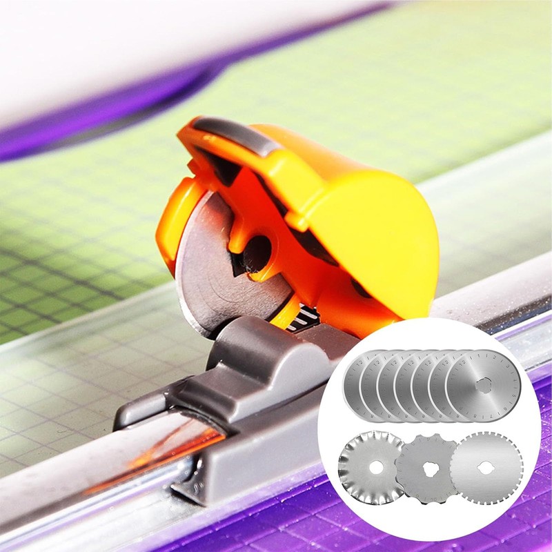 FEISHIONG Rotary Replacement Blades, 10 Pcs Fabric Cutter Rotary Blades,