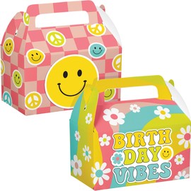 Trendware Flower Power Favor Boxes, 12 ct