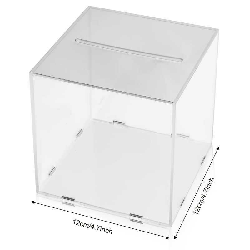 Clear Piggy Bank for Adults, Acrylic Smash Piggy Bank, Unopenable