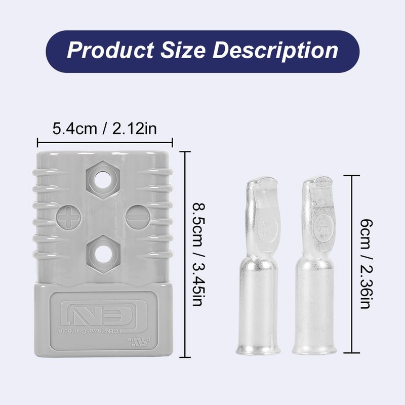 Uddick 175 Amp Connecteur 600 V Plug Battery Connector 175A
