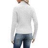 Esobo Women's Long Sleeve Turtleneck Cozy Cable Knit Fall Sweater