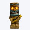 FTVOGUE Double Tiki Totem Solar Lights Waterproof Yard Patio Decoration