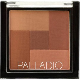 Palladio 2 en 1 Polvo Mosaico Rubor y Bronceador, Suave y Sedoso, 5 Tonos de Rosas a Marrones Dorados, Spice