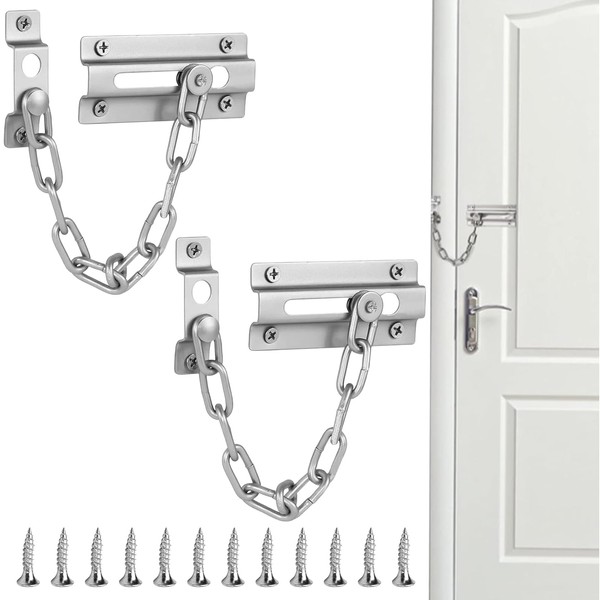 Door Chain,2PCS Door Chain Lock,Heavy Duty Safety Chain Door Lock