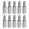 sourcing map 10pcs Square Head Screwdriver Bits 1/4" Hex Shank