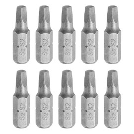 sourcing map 10pcs Square Head Screwdriver Bits 1/4" Hex Shank SQ2 Magnetic Head 1" Length S2 Steel Screw Driver Drill Bit for Repair Work Electric Screw Driver