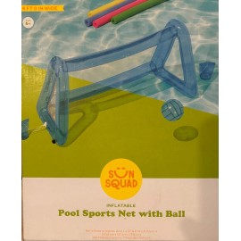 sun squad New! Sun Squad Inflatable Pool Sports Net with Ball 60.9cm X 147 cm X 77.9 cm
