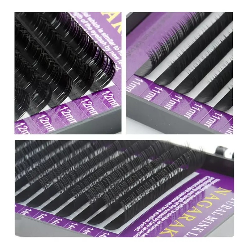 Extensiones De Pestañas Nagaraku Premium Una Sola Medida
