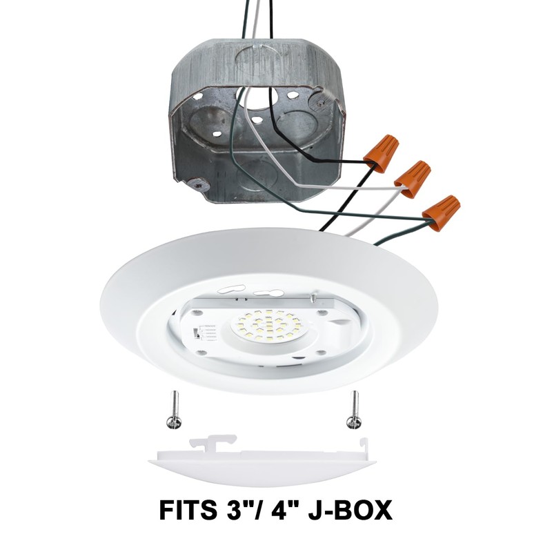 GREENLUX 7.5” Flush Mount Disk Light Fits for 3" or