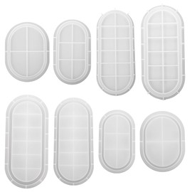 Oval Tray Mold Set of 12'', 9'', 7'', 5.7'' Large Resin Tray Mold, Oval Rolling Tray Molds, Oval Resin Tray Molds, Silicone Epoxy Resin Tray Mold for DIY Jewelry Trinket Tray
