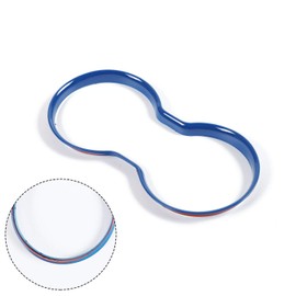 Voodonala for Challenger Front Cup Holder Trim for 2015-2022 Dodge Challenger, ABS Blue, 1pc