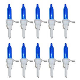 JL Missouri Parts & Misc. 10 3.4v LED White L1 Base Blue Mini Christmas Tree Lights Replacement Bulbs 0.068w. 3.4 Volt 0.068 Watt String Light