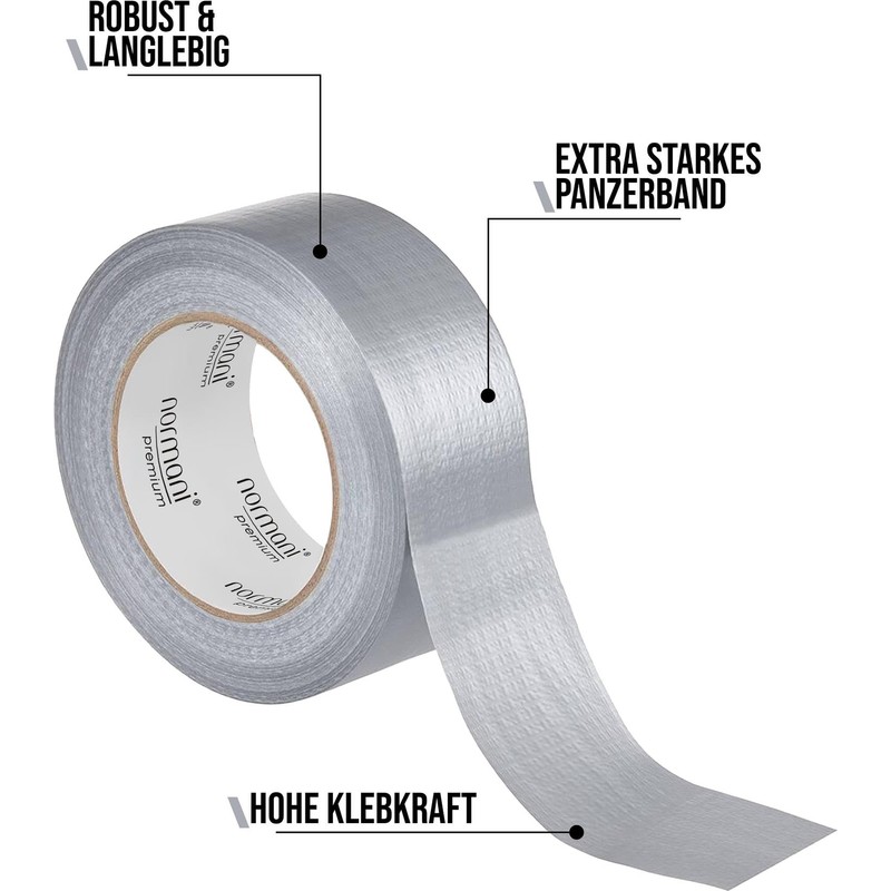 Allzweck Panzerband Silber 190 Mic Starkes Klebeband Duck Tape -