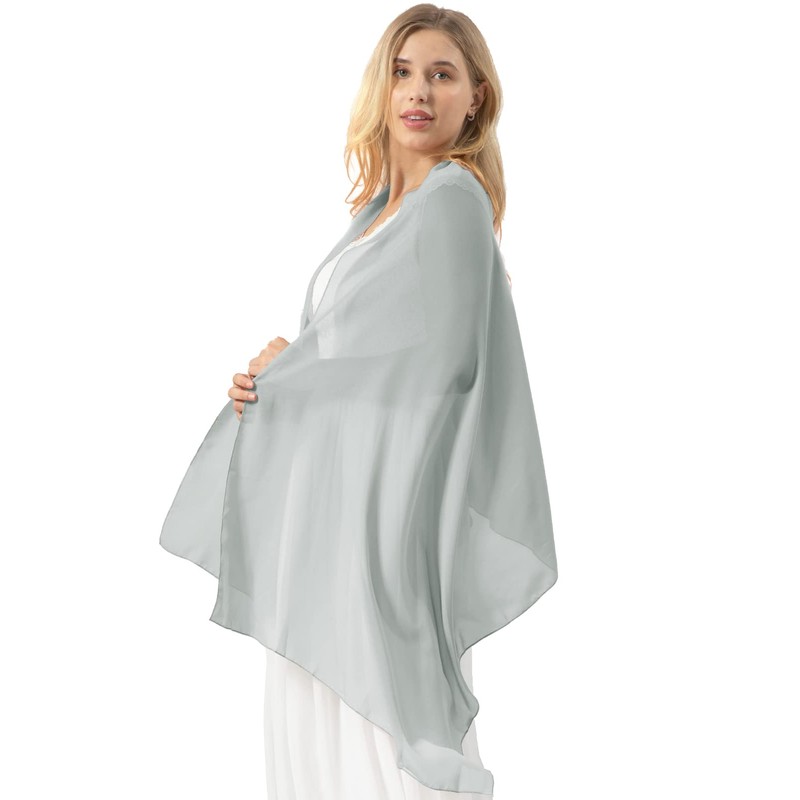 Bridesmay Chiffon Elegant Stole Scarf for Dress in Various Colours