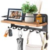 JiangLin Wooden Key Holder with Shelf, Decorative Key Holder, Wall