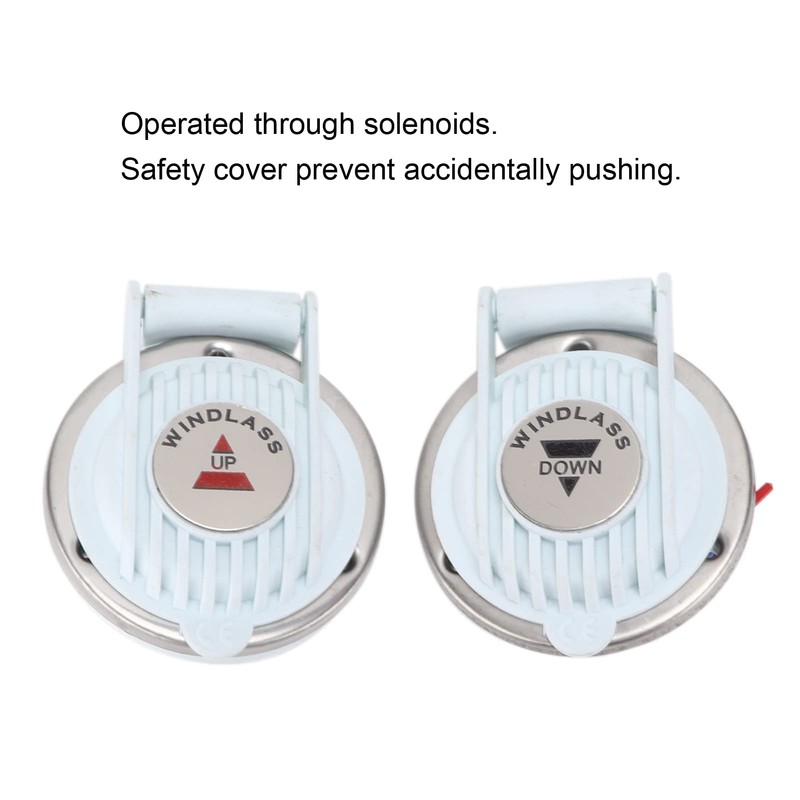 2pcs Windlass Foot Switch, Up and Down Foot Switch White