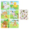 Dewocke Wooden Jigsaw Puzzles for Kids Age 2-5, Set of