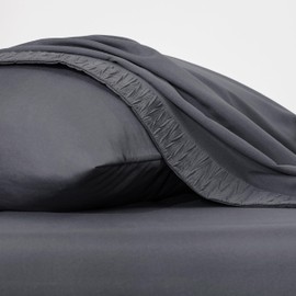 Bedsure Twin XL Sheet Sets Dorm Bedding - 3 Pieces Soft Extra Long Twin Sheets, Hotel Luxury, Easy Care Microfiber for Women, Men, Dark Grey