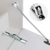 Shelf Hinge, Pack of 4 Hinges Foldable, 90/180 Stainless Steel