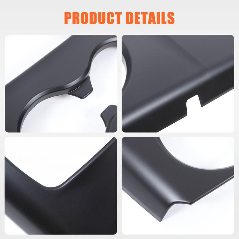 Heutamo Center Console Gear Shift Cup Holder Panel Trim Cover