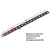GBGS 4 Pack 16" Black Mending Plate,Slotted Flat Bar Brackets,1/8"