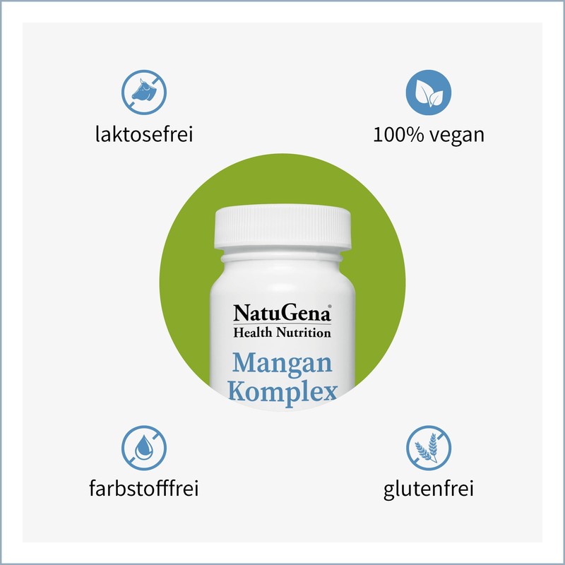 NatuGena Manganese Complex, Gluconate, Bisglycinate, Citrate, Contributes to Healthy Energy