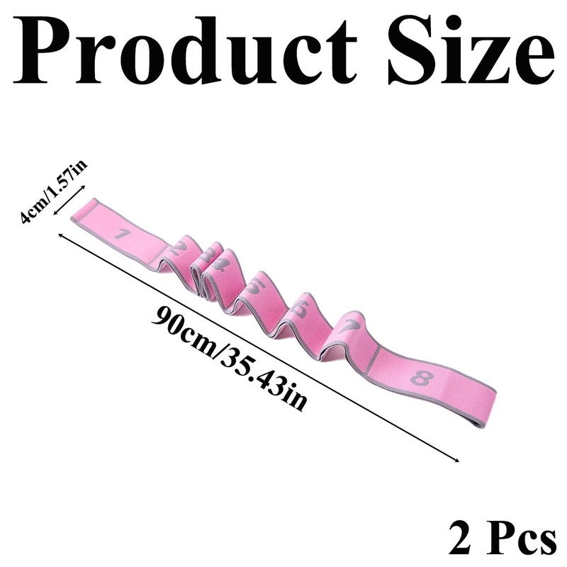 2 Pcs Yoga Stretching Strap Stretch Strap Stretch Band with