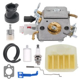 Amazeful 503283208 Carburetor for Husqvarna 350 340 345 340E 340EPA 345E 345EPA 346XP 350EPA 351 353 353EPA 354EPA Chainsaw Replace Zama C3-EL18 With 537024003 Filter