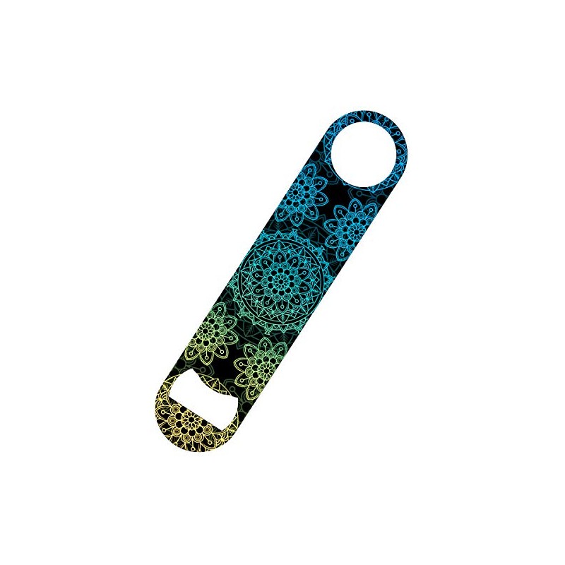 Metallic Kaleidescope Bar Blade Bottle Opener 18 x 4cm