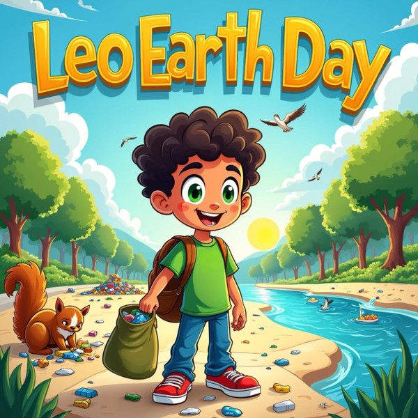 leo Earth Day story book for kids : A Fun