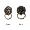 sourcing map 2Pcs Lion Head Pulls Knob 1.57" x 2.68"