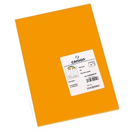 Canson Iris Vivaldi A4 185 gsm Smooth Colour Paper - Clementine (Pack of 50 Sheets)