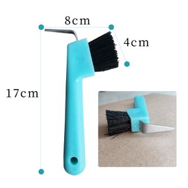 XNHIU 4pcs Horse Hoof Pick Brushes Sturdy Hoofpick Brush Grooming Cleaning Tools Horseshoe Repair Tool for Horse Hoof (Random Color)