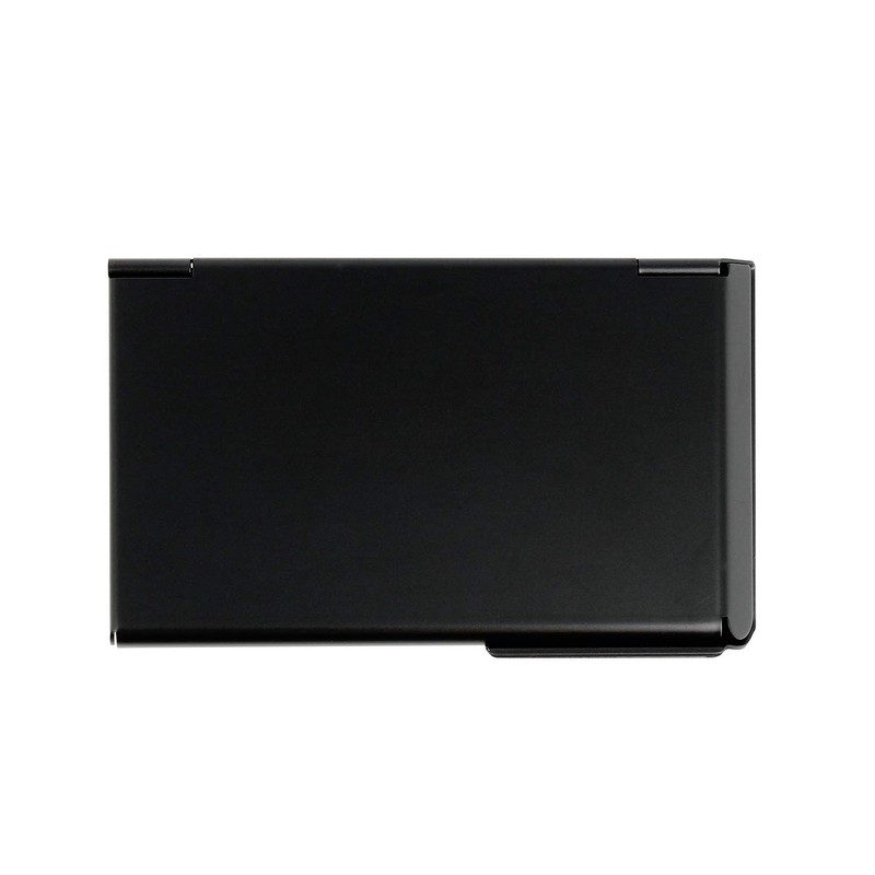 Ögon OT-Black Business Card Hold One Touch Anodized Aluminium Black