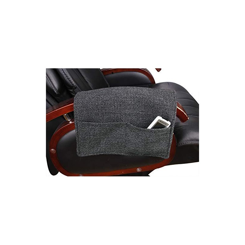 JINTN Linen Sofa Armrest Organiser - Armrest Caddy Pocket Organizer