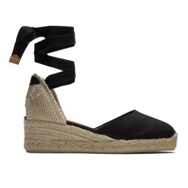 Castañer Women's Carina/8/001 Espadrilles, Black Black 100, 6 UK