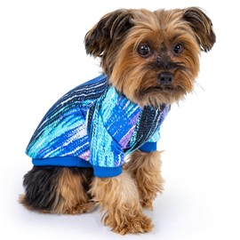 Rocky Thermal Jacket Clothes Fleece Lined Sweater for Dogs, Puppies, Warm Coat Bodysuit Onesie One Piece Vest Pet Jammies with Leg Warmers for Small, Medium, Large Dogs Cats (Rope, Small)
