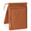 BLUE SINCERE MC2 Men's Wallet Bi-fold Tanned Genuine Leather Money