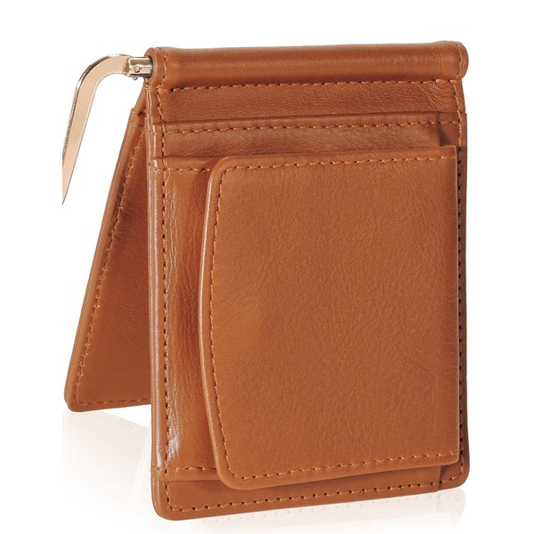 BLUE SINCERE MC2 Men's Wallet Bi-fold Tanned Genuine Leather Money