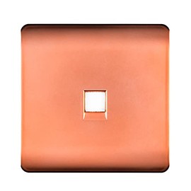 Trendi Artistic Modern Telephone Socket in Copper